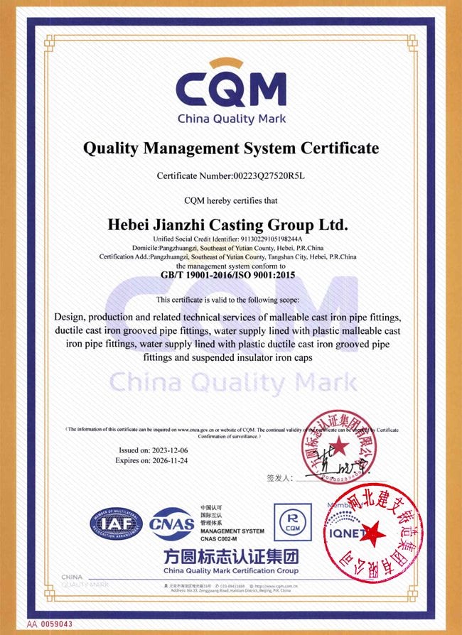 ISO 9001 CERTIFICATE certificate